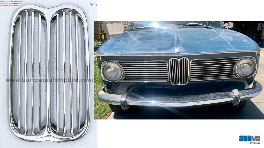 Front center grill BMW 2002 by stainless steel new