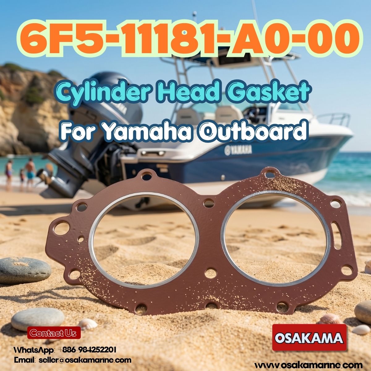 6F5-11181-A0-00 Cylinder Head Gasket For Yamaha Outboard