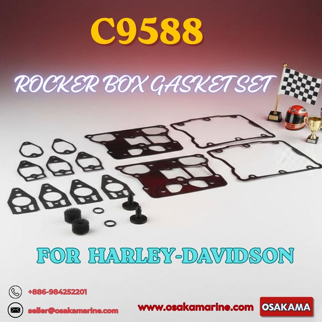C9588 Rocker Box Gasket Set – Harley-Davidson Twin Cam Replacement Gasket Kit (1999–2017)